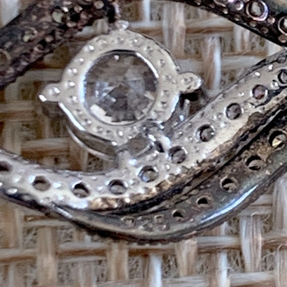 Ralph Lauren Sterling Silver CZ Marked Pendant - Picture 5 of 5